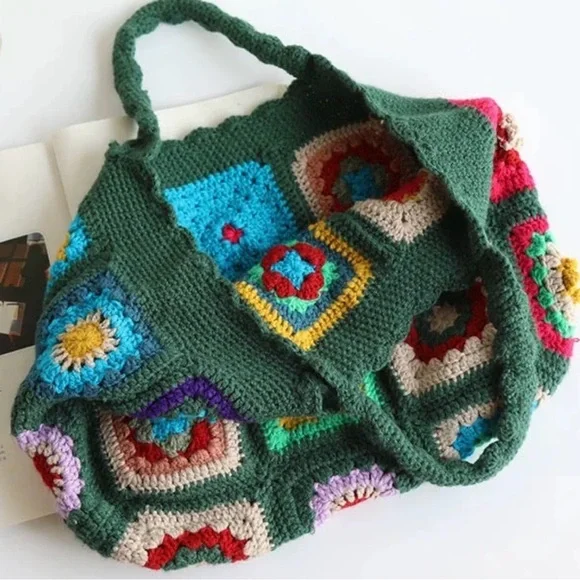 Handmade Crocheted Handbag - Picture 3 of 3